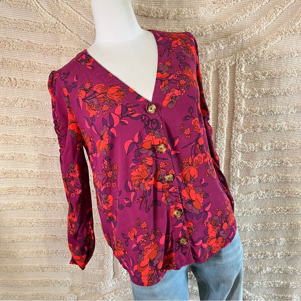 Anthropologie Maeve Jourdain Runa Top Blouse